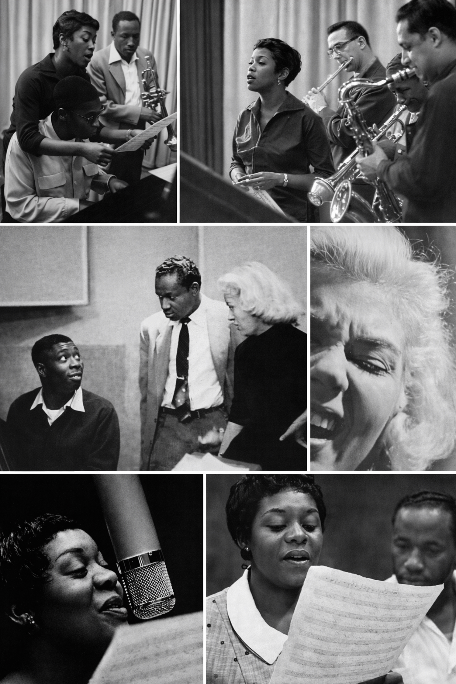 Vokalistlerle seansları: Sarah Vaughan, Helen Merril ve Dinah Washington