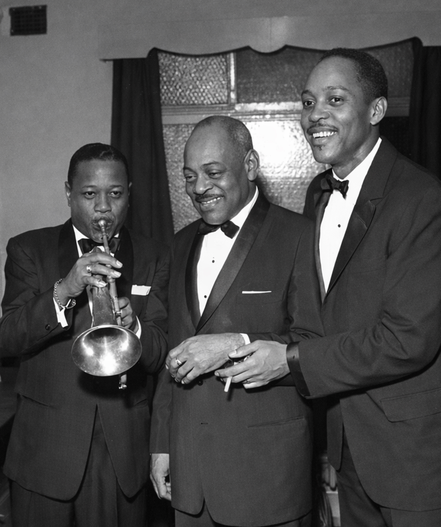 Roy Eldridge, Coleman Hawkins ve Sonny Stitt (Fotoğraf: Harry Hammond)