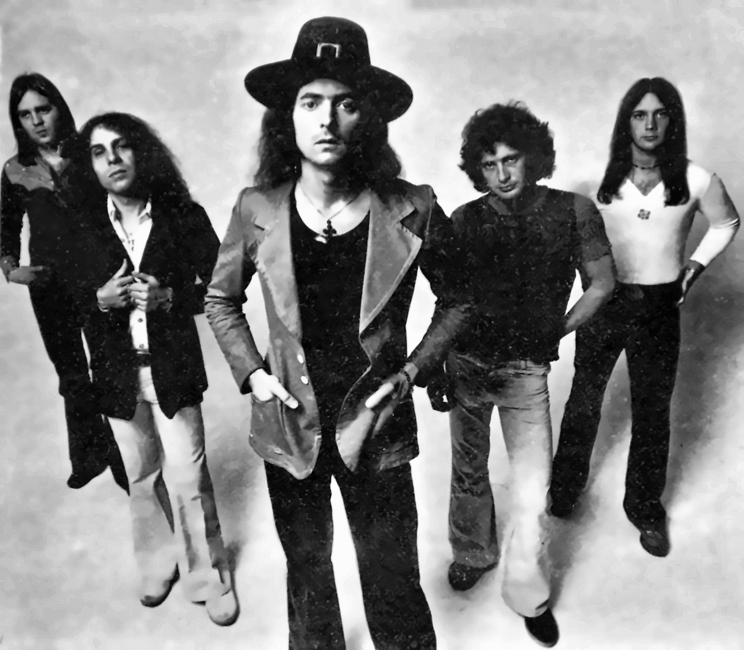 Rainbow 1975 (Gary Driscoll, Ronnie James Dio, Ritchie Blackmore, Mickey Lee Soule, Craig Gruber)