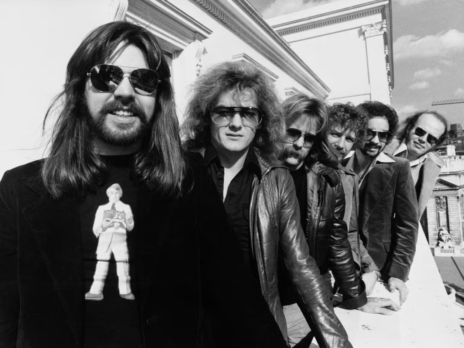 Bob Seger ve The Silver Bullet Band: Drew Abbott, Robyn Robbins, Alto Reed, Chris Campbell, Charlie Allen Martin, Londra.