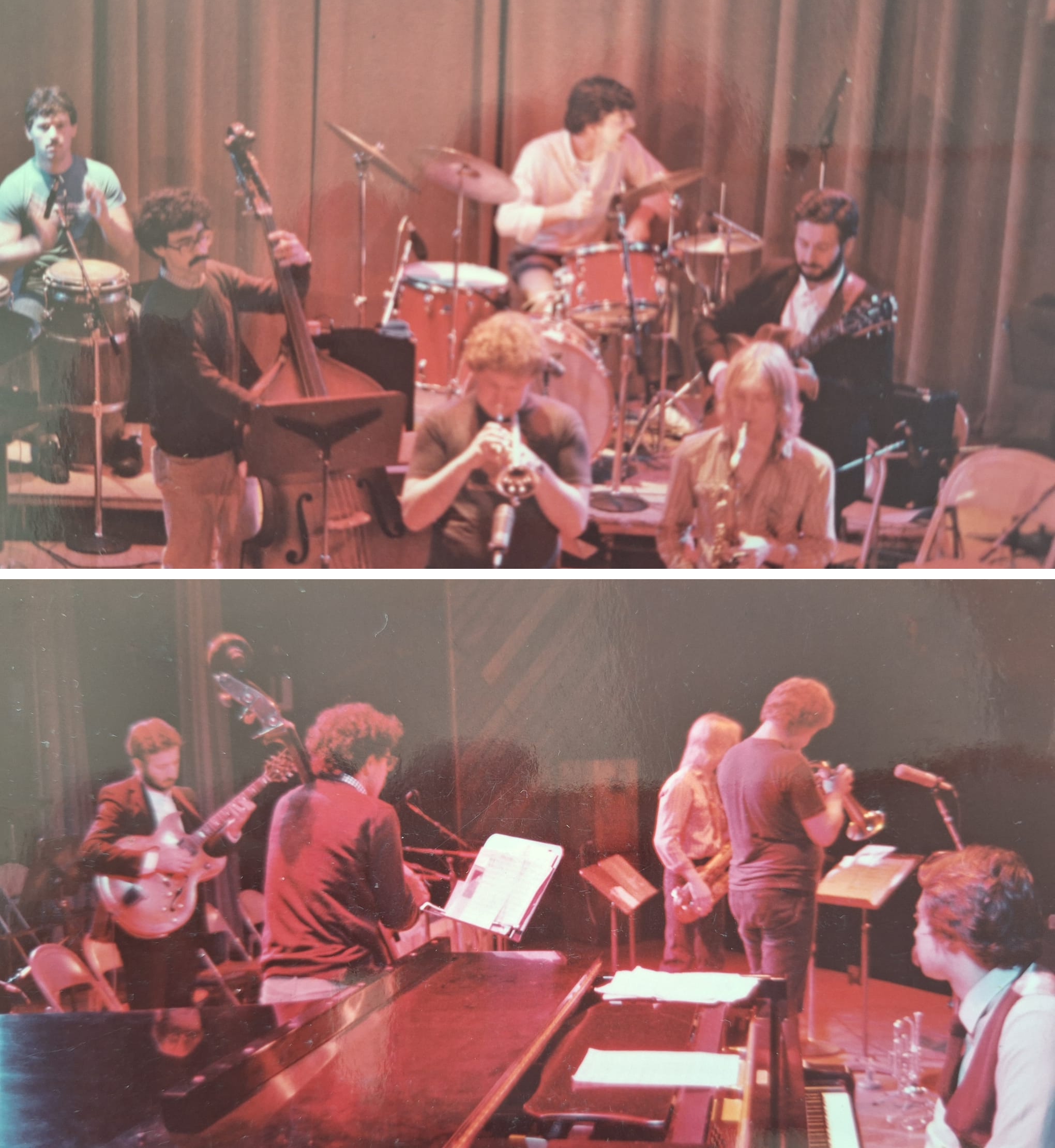 Neşet Ruacan, Ateş Tezer, Mahmut Yalay, Arto Tunçboyacıyan, Boston, Berklee College of Music konseri, 1983 (Fotoğraf: Ali Perret arşivi)