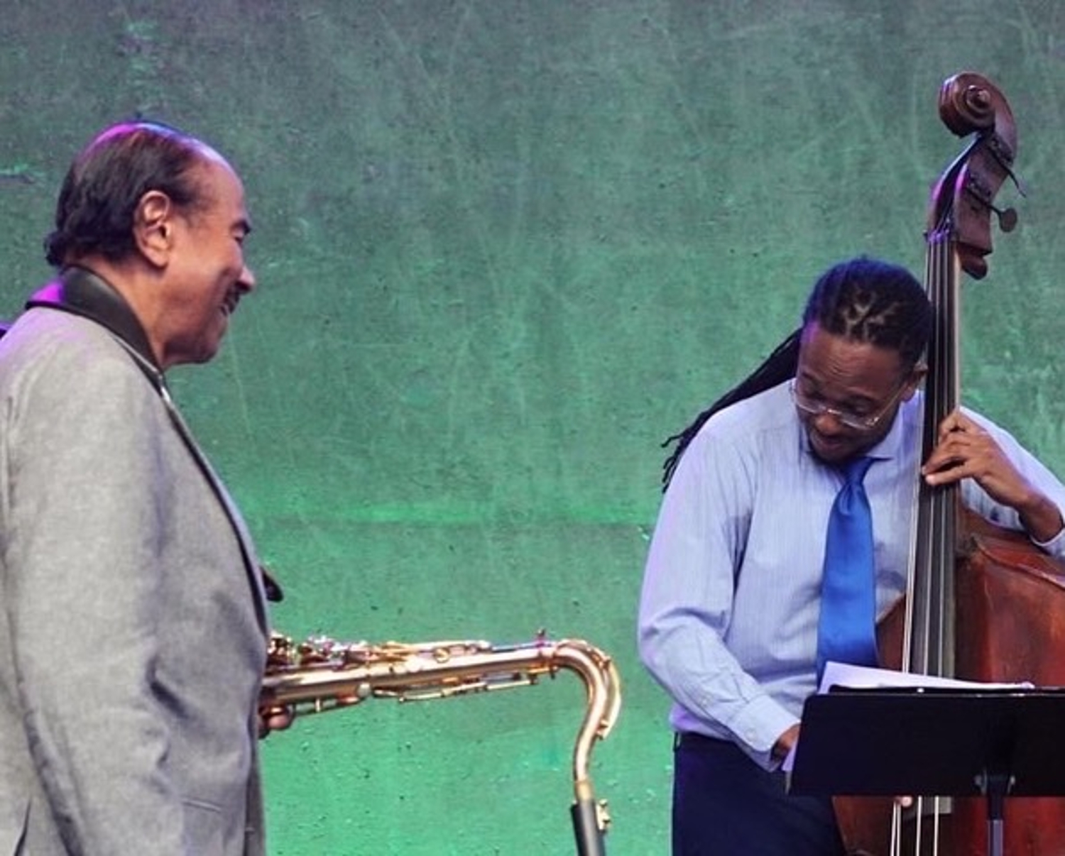Benny Golson & Corcoran Holt (Photo by Ernest Gregory)