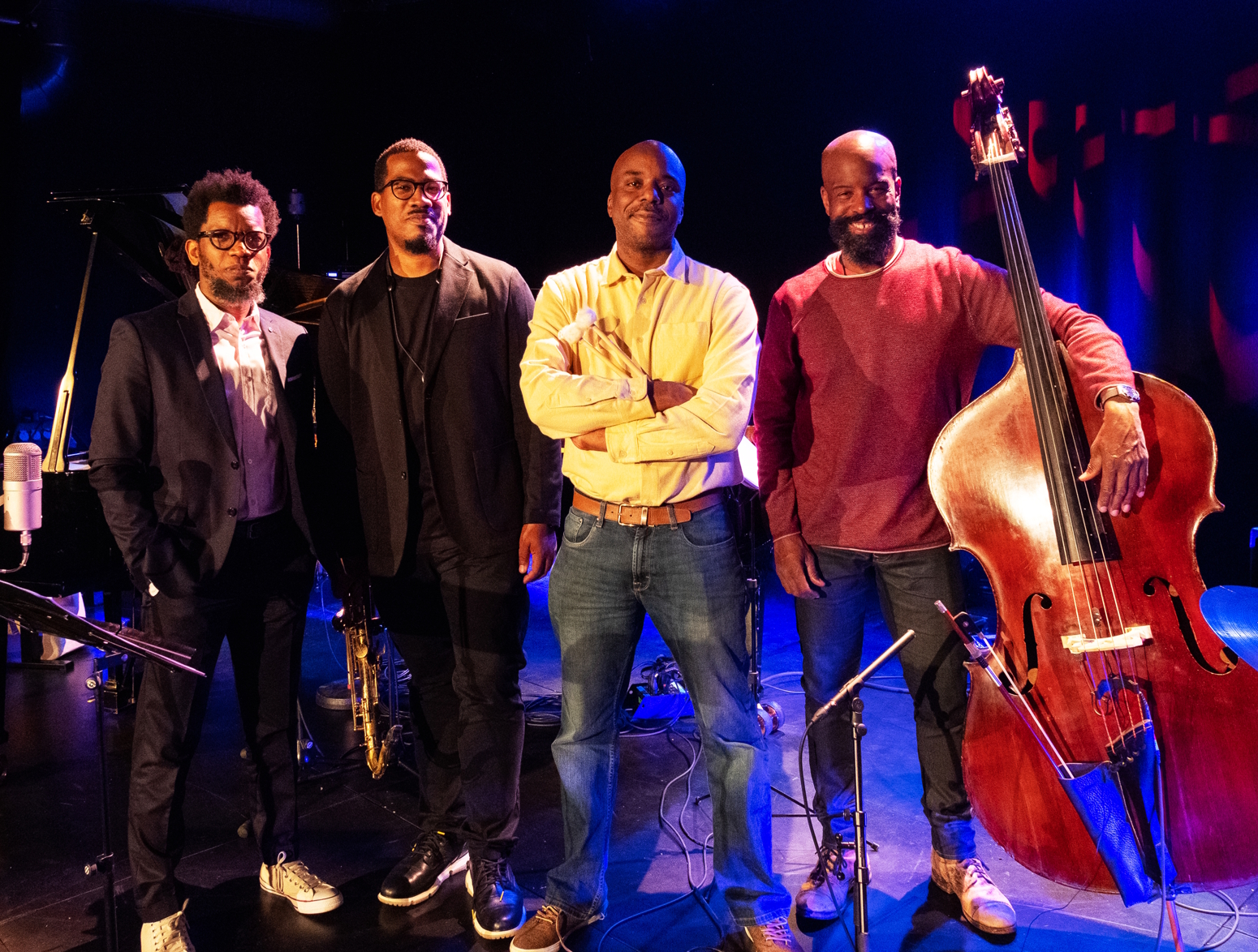 James Brandon Lewis Quartet: Aruan Ortiz, James Brandon Lewis, Chad Taylor ve Brad Jones