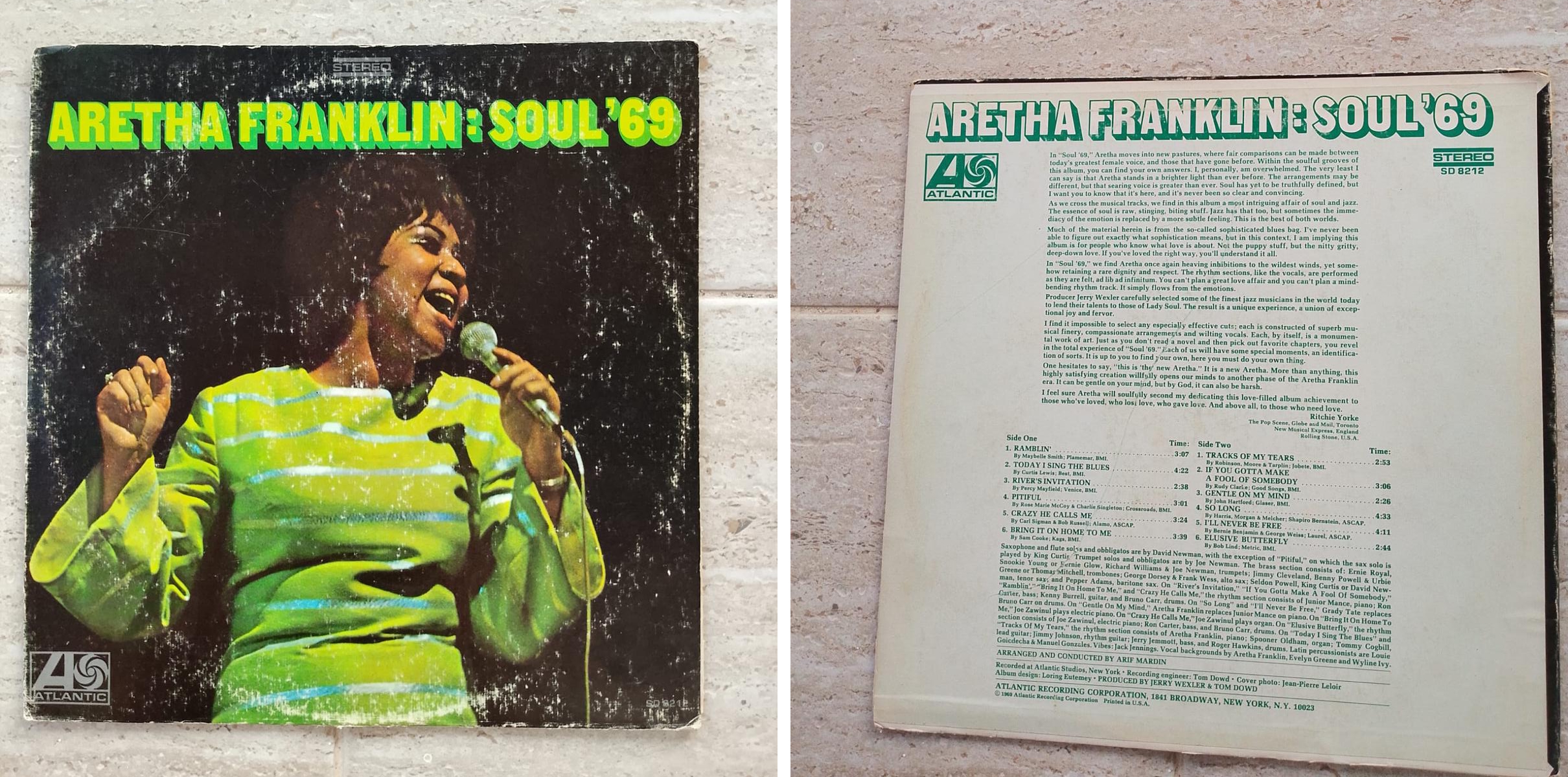 Emin Fındıkoğlu koleksiyonundan Aretha Franklin - Soul '69 (1969 Atlantic Records)