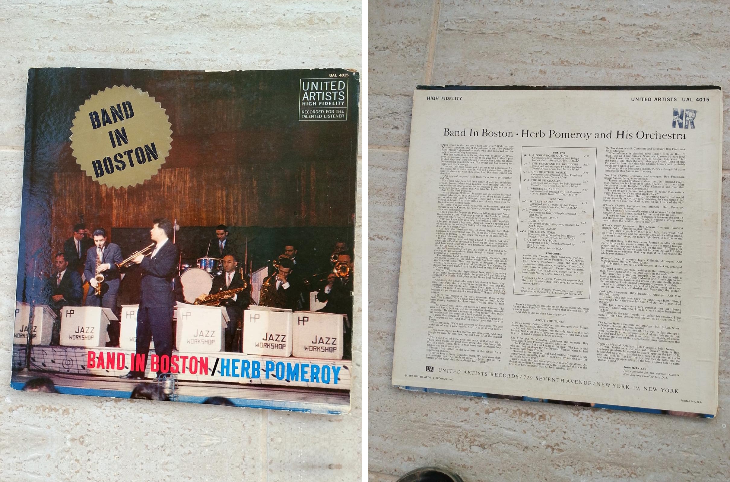 Emin Fındıkoğlu koleksiyonundan Herb Pomeroy - Band in Boston (1959 United Artists Records)